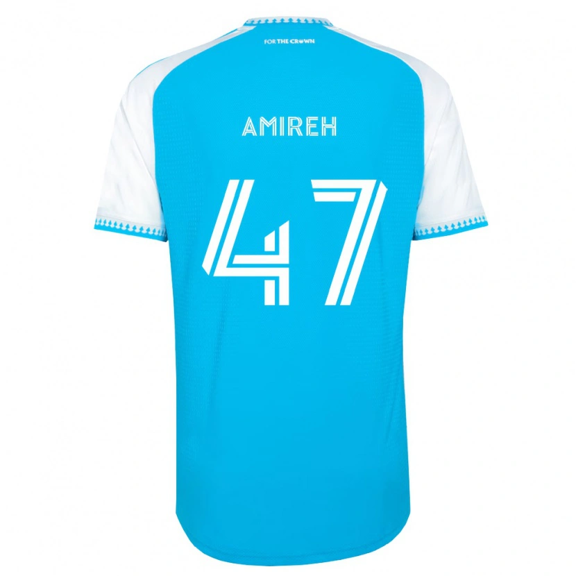 Danxen Herren Adam Amireh #47 Himmelblau Weiß Schwarz Heimtrikot Trikot 2026/27 T-Shirt Österreich