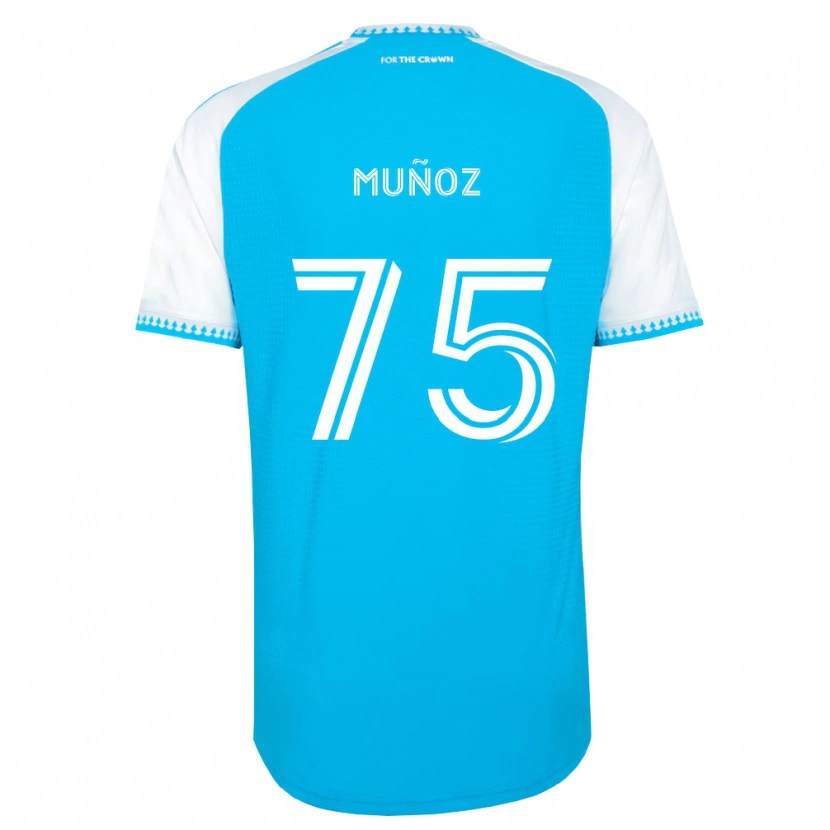 Danxen Herren Jeremiah Muñoz #75 Himmelblau Weiß Schwarz Heimtrikot Trikot 2026/27 T-Shirt Österreich