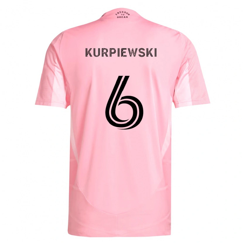 Danxen Herren Ethan Kurpiewski #6 Pink Schwarz Heimtrikot Trikot 2026/27 T-Shirt Österreich