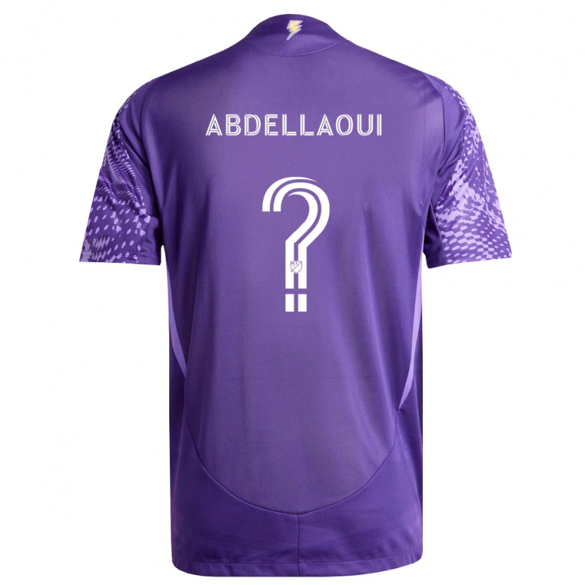 Danxen Herren Noham Abdellaoui #0 Violett Weiß Heimtrikot Trikot 2026/27 T-Shirt Österreich