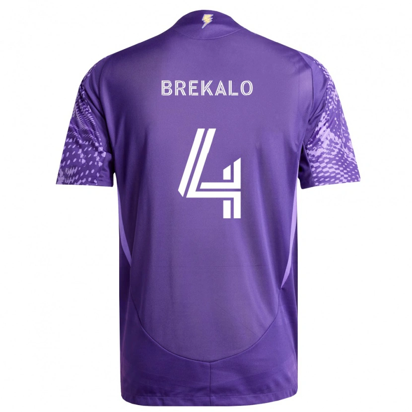 Danxen Herren David Brekalo #4 Violett Weiß Heimtrikot Trikot 2026/27 T-Shirt Österreich