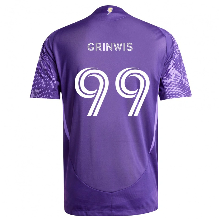 Danxen Herren Adam Grinwis #99 Violett Weiß Heimtrikot Trikot 2026/27 T-Shirt Österreich