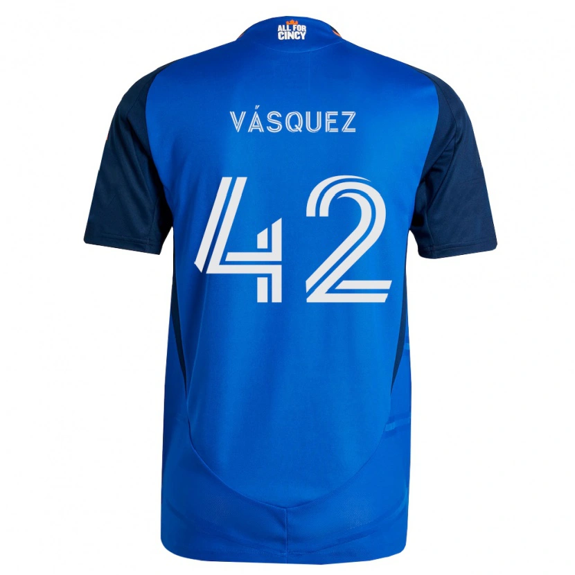 Danxen Herren Mathías Vásquez #42 Königsblau Orange Heimtrikot Trikot 2026/27 T-Shirt Österreich
