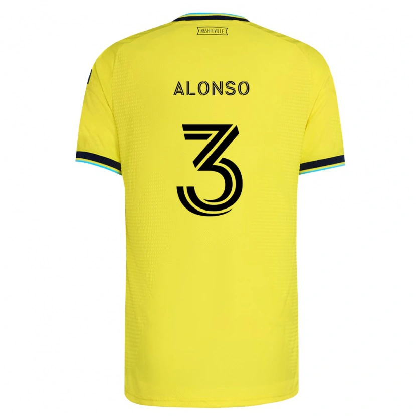 Danxen Herren Gabriel Alonso #3 Hellgelb Marineblau Heimtrikot Trikot 2026/27 T-Shirt Österreich