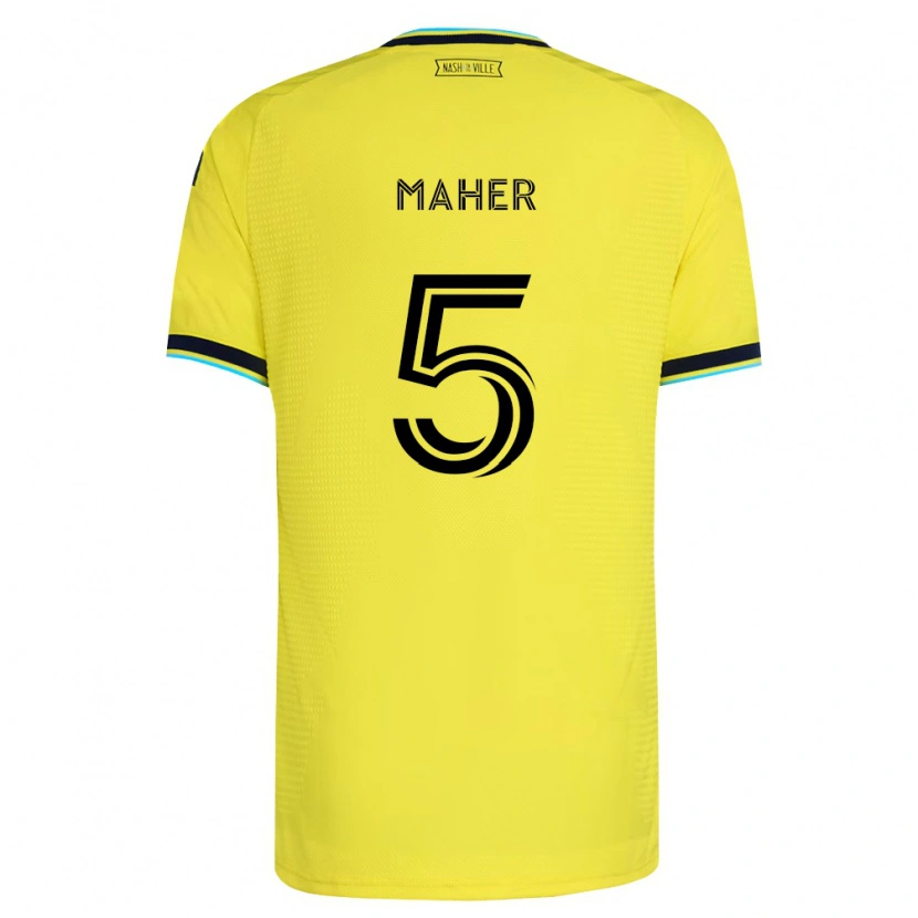 Danxen Herren Jack Maher #5 Hellgelb Marineblau Heimtrikot Trikot 2026/27 T-Shirt Österreich