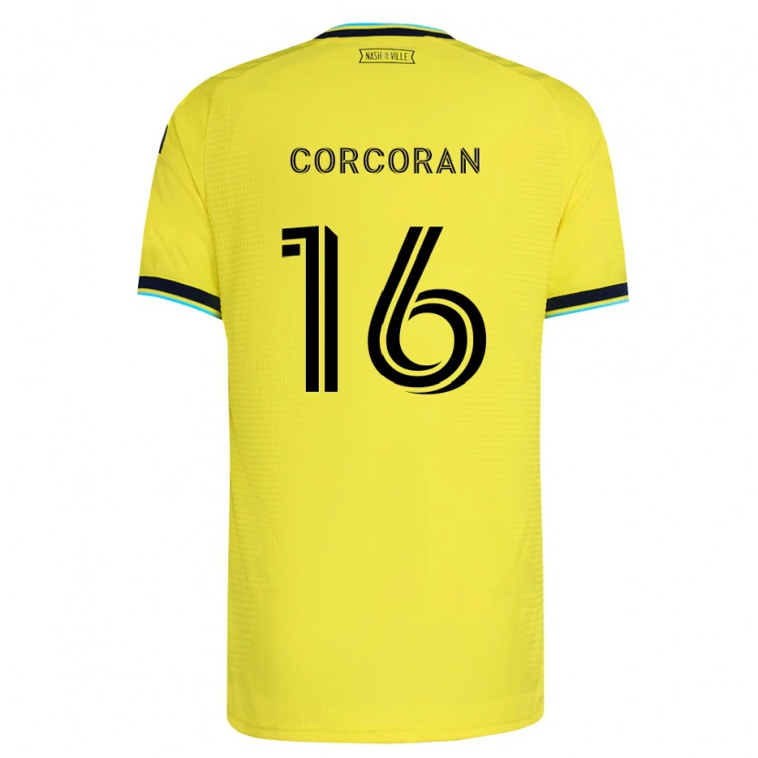 Danxen Herren Matthew Corcoran #16 Hellgelb Marineblau Heimtrikot Trikot 2026/27 T-Shirt Österreich
