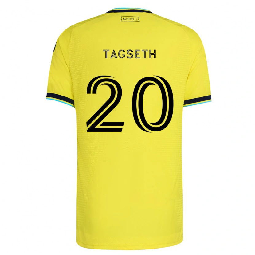 Danxen Herren Edvard Tagseth #20 Hellgelb Marineblau Heimtrikot Trikot 2026/27 T-Shirt Österreich