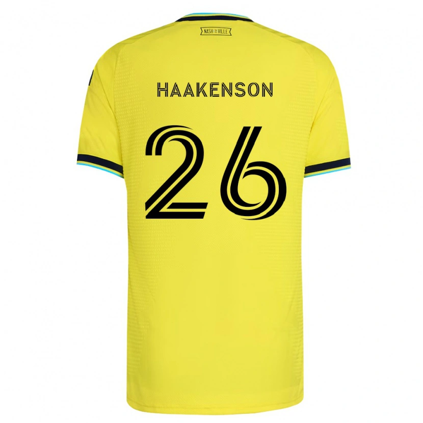 Danxen Herren Luke Haakenson #26 Hellgelb Marineblau Heimtrikot Trikot 2026/27 T-Shirt Österreich