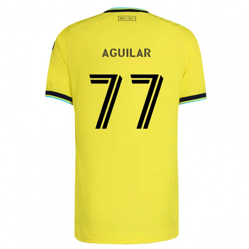 Danxen Herren Xavier Aguilar #77 Hellgelb Marineblau Heimtrikot Trikot 2026/27 T-Shirt Österreich