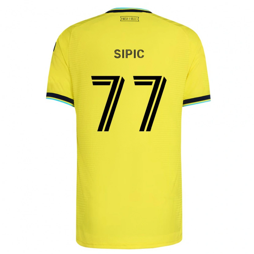 Danxen Herren Adem Sipić #77 Hellgelb Marineblau Heimtrikot Trikot 2026/27 T-Shirt Österreich