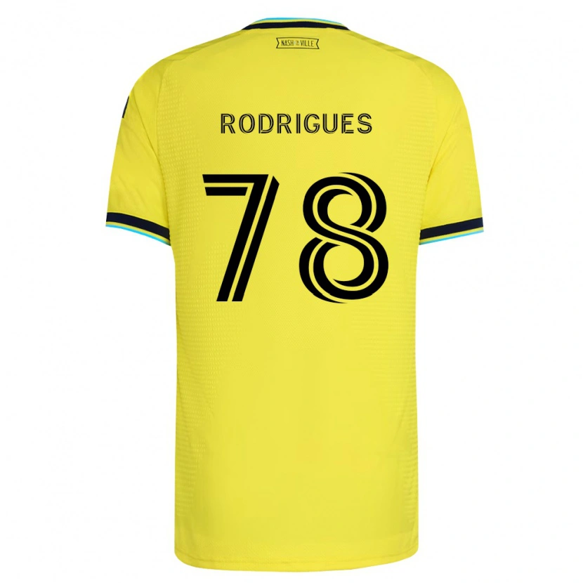 Danxen Herren Giuliano Rodrigues #78 Hellgelb Marineblau Heimtrikot Trikot 2026/27 T-Shirt Österreich