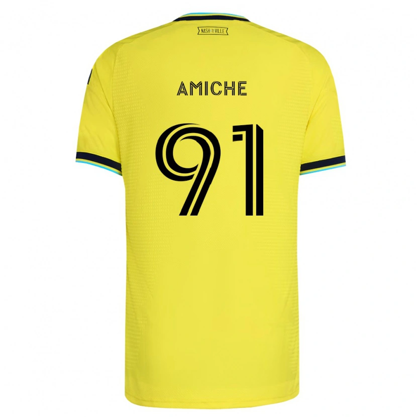 Danxen Herren Kemy Amiche #91 Hellgelb Marineblau Heimtrikot Trikot 2026/27 T-Shirt Österreich