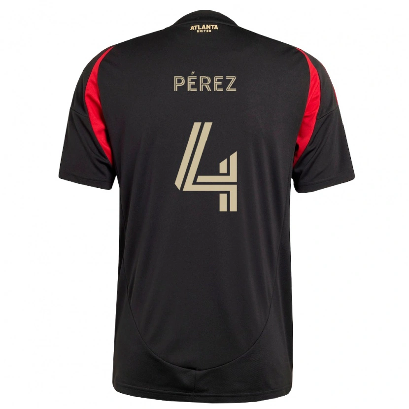 Danxen Herren Gary Pérez #4 Schwarz Rot Heimtrikot Trikot 2026/27 T-Shirt Österreich