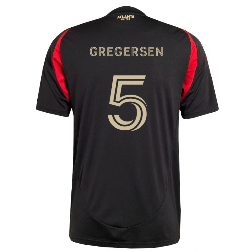 Danxen Herren Stian Gregersen #5 Schwarz Rot Heimtrikot Trikot 2026/27 T-Shirt Österreich