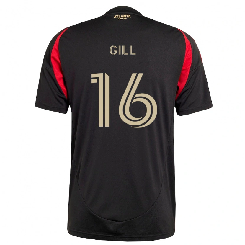 Danxen Herren Adrian Gill #16 Schwarz Rot Heimtrikot Trikot 2026/27 T-Shirt Österreich