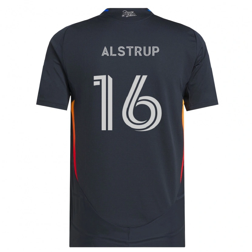Danxen Herren Marcus Alstrup #16 Dunkelgrau Rot Heimtrikot Trikot 2026/27 T-Shirt Österreich