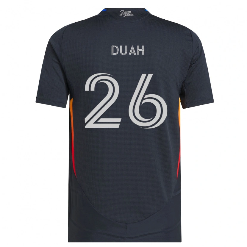 Danxen Herren Manu Duah #26 Dunkelgrau Rot Heimtrikot Trikot 2026/27 T-Shirt Österreich