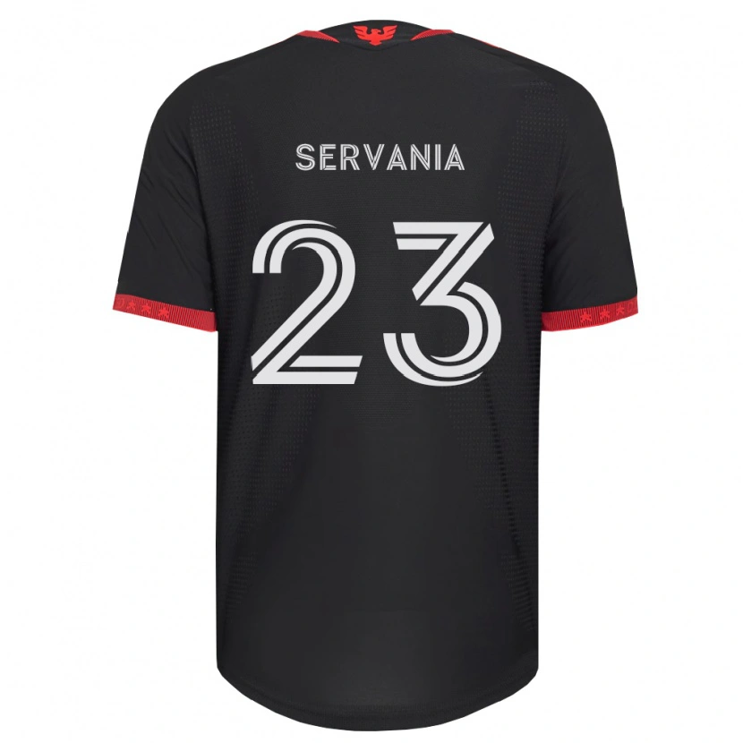 Danxen Herren Brandon Servania #23 Schwarz Weiß Rot Heimtrikot Trikot 2026/27 T-Shirt Österreich