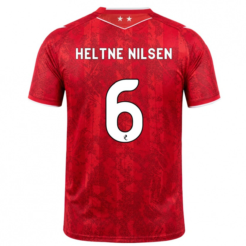 Danxen Herren Sivert Heltne Nilsen #6 Rot Weiß Heimtrikot Trikot 2026/27 T-Shirt Österreich