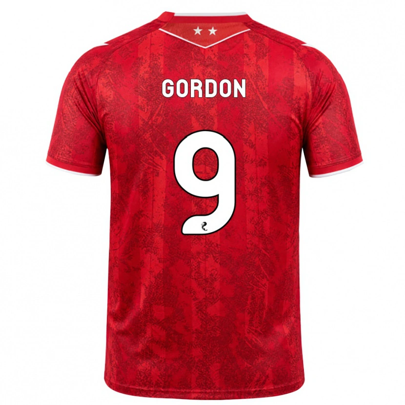 Danxen Herren Lauren Gordon #9 Rot Weiß Heimtrikot Trikot 2026/27 T-Shirt Österreich