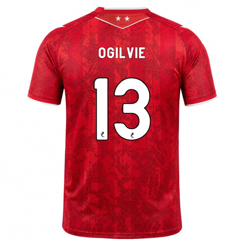 Danxen Herren Francesca Ogilvie #13 Rot Weiß Heimtrikot Trikot 2026/27 T-Shirt Österreich