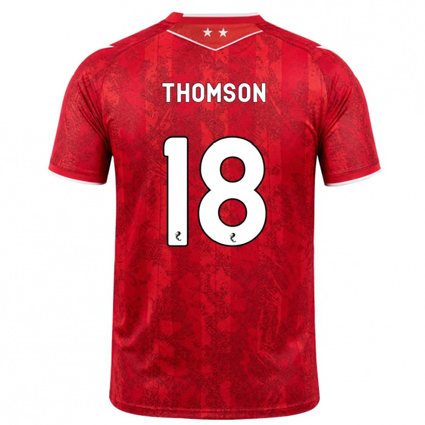 Danxen Herren Eva Thomson #18 Rot Weiß Heimtrikot Trikot 2026/27 T-Shirt Österreich