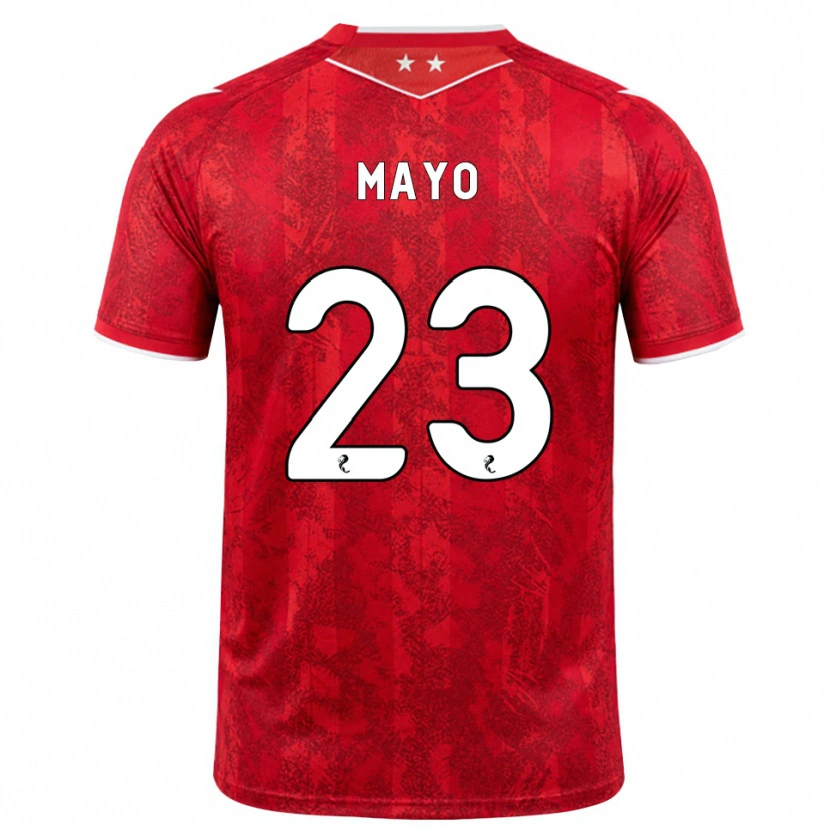 Danxen Herren Lewis Mayo #23 Rot Weiß Heimtrikot Trikot 2026/27 T-Shirt Österreich