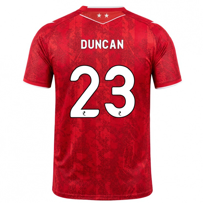Danxen Herren Ryan Duncan #23 Rot Weiß Heimtrikot Trikot 2026/27 T-Shirt Österreich