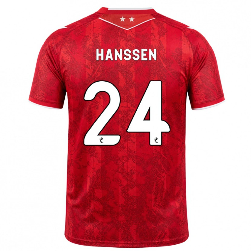 Danxen Herren Nadine Hanssen #24 Rot Weiß Heimtrikot Trikot 2026/27 T-Shirt Österreich