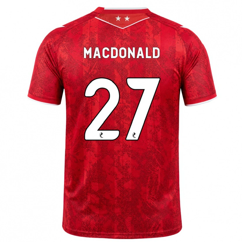 Danxen Herren Angus Macdonald #27 Rot Weiß Heimtrikot Trikot 2026/27 T-Shirt Österreich