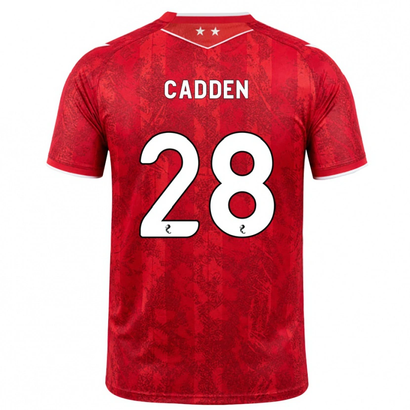 Danxen Herren Chris Cadden #28 Rot Weiß Heimtrikot Trikot 2026/27 T-Shirt Österreich