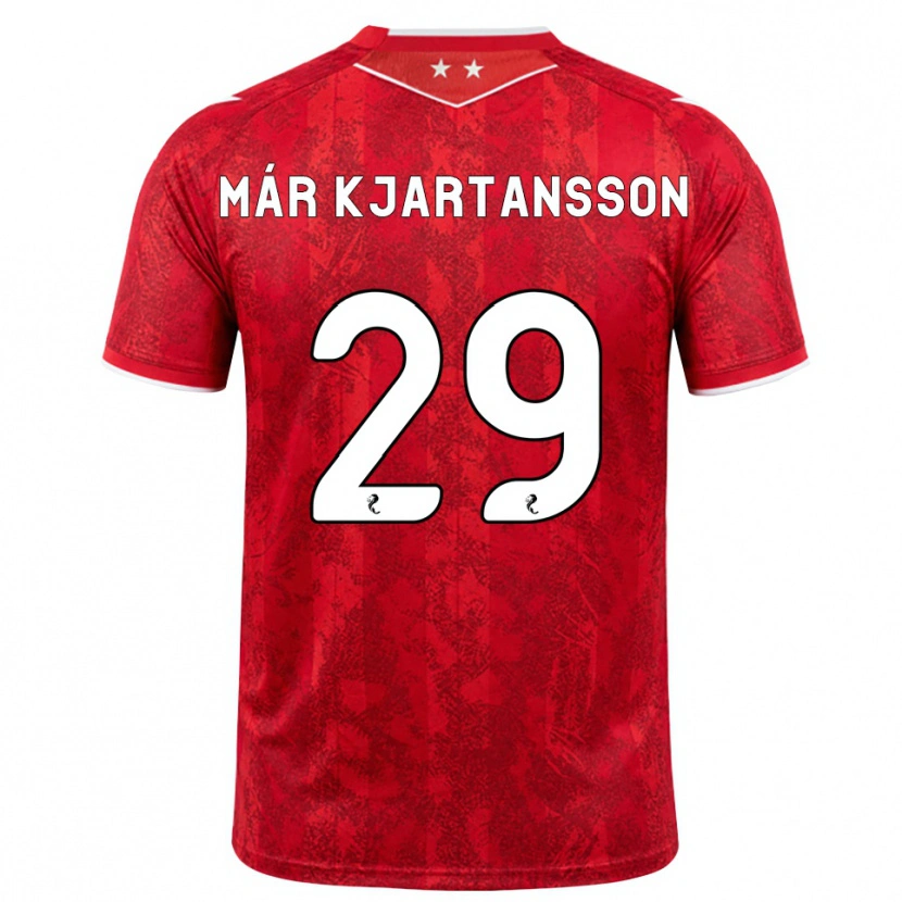 Danxen Herren Kjartan Már Kjartansson #29 Rot Weiß Heimtrikot Trikot 2026/27 T-Shirt Österreich