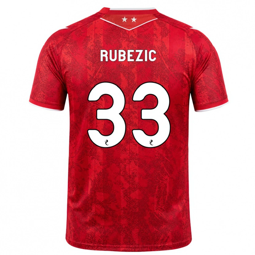 Danxen Herren Slobodan Rubezic #33 Rot Weiß Heimtrikot Trikot 2026/27 T-Shirt Österreich