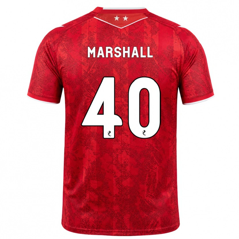 Danxen Herren Findlay Marshall #40 Rot Weiß Heimtrikot Trikot 2026/27 T-Shirt Österreich