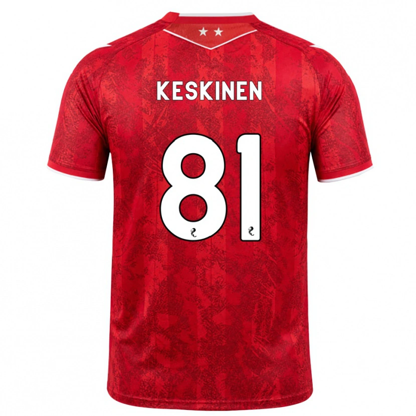 Danxen Herren Topi Keskinen #81 Rot Weiß Heimtrikot Trikot 2026/27 T-Shirt Österreich