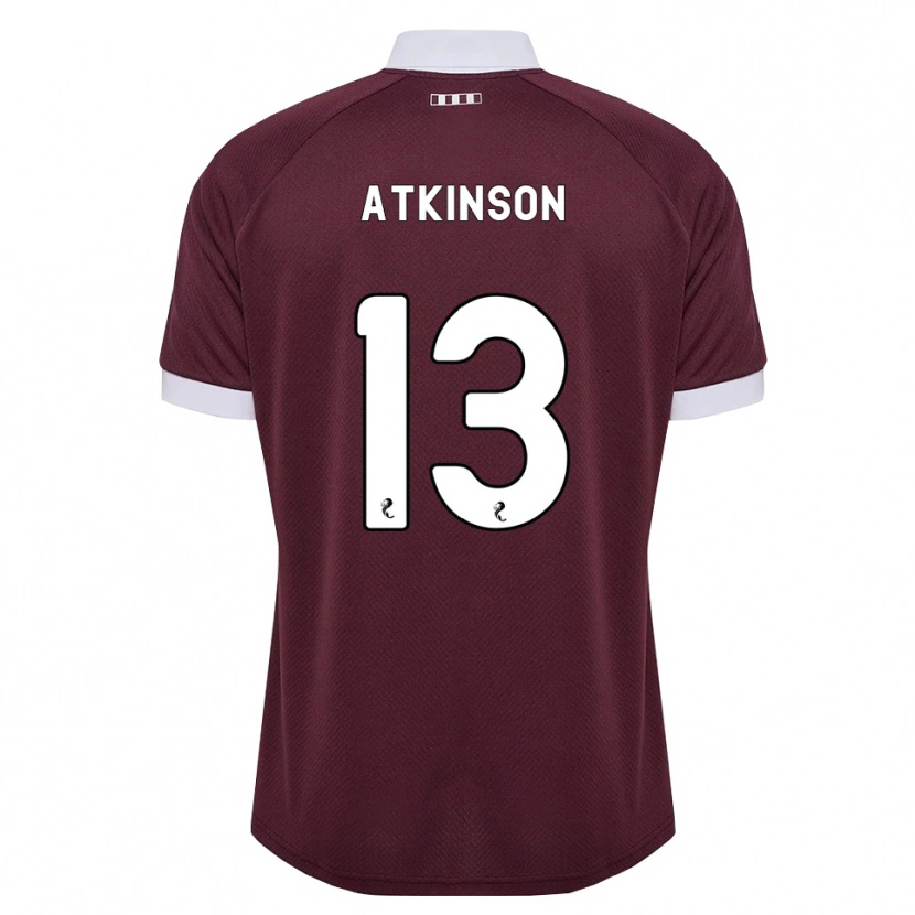 Danxen Herren Nathaniel Atkinson #13 Burgunder Weiß Heimtrikot Trikot 2026/27 T-Shirt Österreich