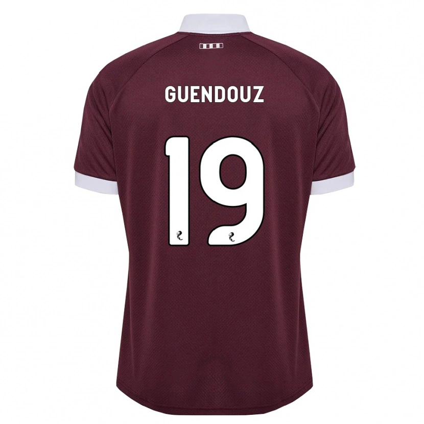 Danxen Herren Sabri Guendouz #19 Burgunder Weiß Heimtrikot Trikot 2026/27 T-Shirt Österreich