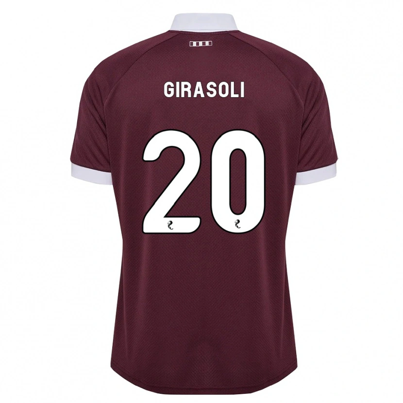 Danxen Herren Carly Girasoli #20 Burgunder Weiß Heimtrikot Trikot 2026/27 T-Shirt Österreich
