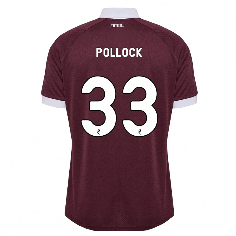 Danxen Herren Finlay Pollock #33 Burgunder Weiß Heimtrikot Trikot 2026/27 T-Shirt Österreich