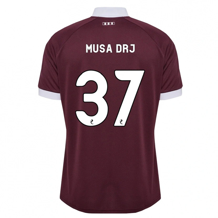 Danxen Herren Musa Drammeh #37 Burgunder Weiß Heimtrikot Trikot 2026/27 T-Shirt Österreich