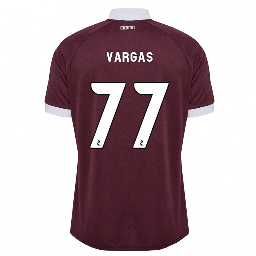 Danxen Herren Kenneth Vargas #77 Burgunder Weiß Heimtrikot Trikot 2026/27 T-Shirt Österreich