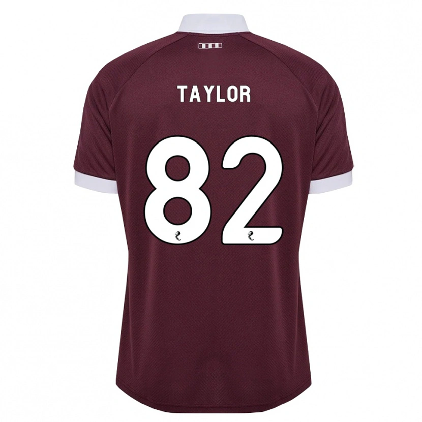 Danxen Herren Gerald Taylor #82 Burgunder Weiß Heimtrikot Trikot 2026/27 T-Shirt Österreich