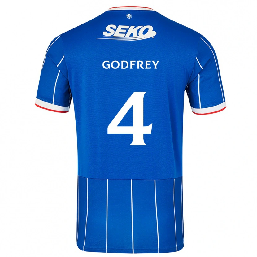 Danxen Herren Ben Godfrey #4 Rot Blau Weiß Heimtrikot Trikot 2026/27 T-Shirt Österreich
