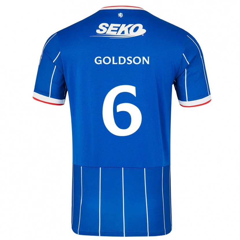 Danxen Herren Connor Goldson #6 Rot Blau Weiß Heimtrikot Trikot 2026/27 T-Shirt Österreich