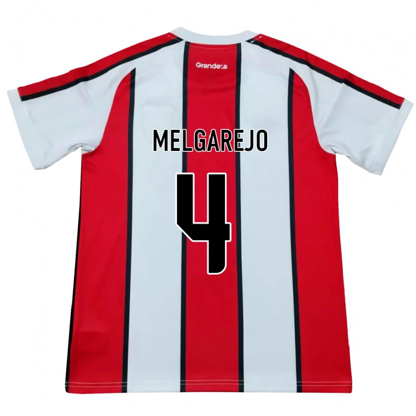 Danxen Herren Stephanie Melgarejo #4 Weiß Rot Schwarz Auswärtstrikot Trikot 2026/27 T-Shirt Österreich
