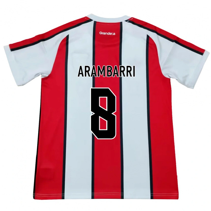 Danxen Herren Mauro Arambarri #8 Weiß Rot Schwarz Auswärtstrikot Trikot 2026/27 T-Shirt Österreich