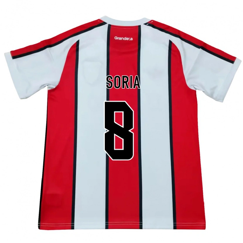 Danxen Herren Maximiliano Soria #8 Weiß Rot Schwarz Auswärtstrikot Trikot 2026/27 T-Shirt Österreich