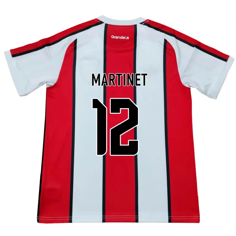 Danxen Herren Jeremías Martinet #12 Weiß Rot Schwarz Auswärtstrikot Trikot 2026/27 T-Shirt Österreich