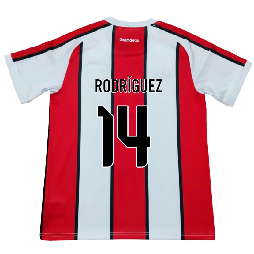Danxen Herren Benjamín Rodríguez #14 Weiß Rot Schwarz Auswärtstrikot Trikot 2026/27 T-Shirt Österreich
