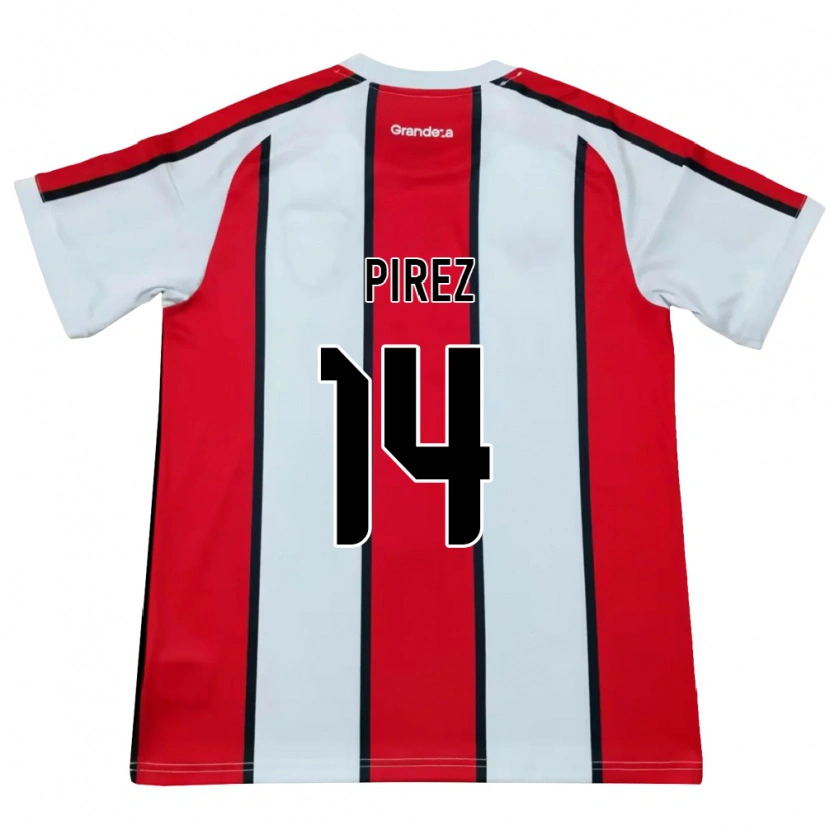 Danxen Herren Leandro González Pírez #14 Weiß Rot Schwarz Auswärtstrikot Trikot 2026/27 T-Shirt Österreich